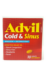 Advil Cold & Sinus, 10 Caplets - Green Valley Pharmacy Ottawa Canada