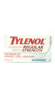 Tylenol Regular Strength 325mg, 24 Caplets - Green Valley Pharmacy Ottawa Canada