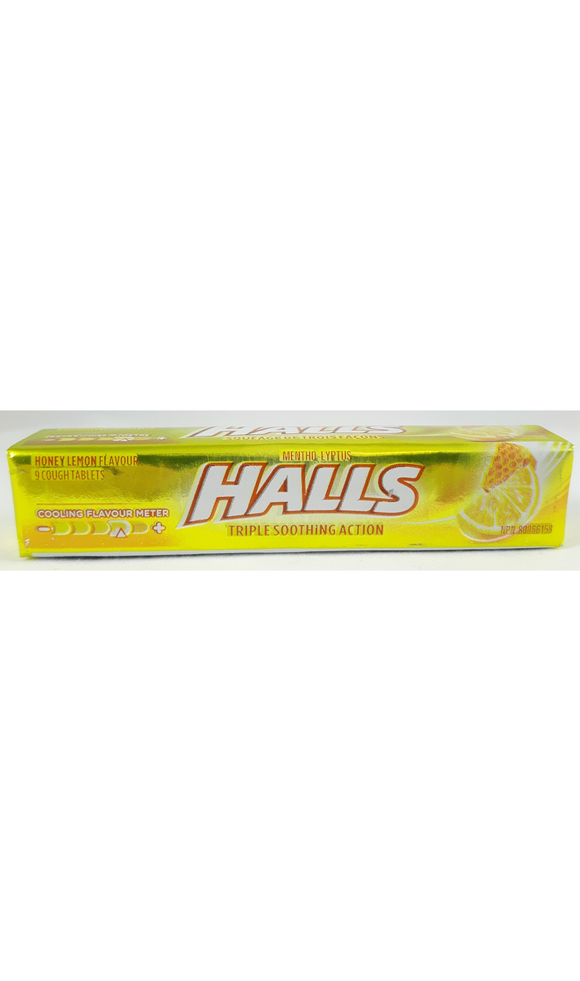 HALLS, 9 Honey Lemon Lozenges - Green Valley Pharmacy Ottawa Canada