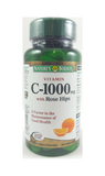 Nature's Bounty Vitamin C with Rose Hips 1000mg, 100 Coated Tablets - Green Valley Pharmacy Ottawa Canada