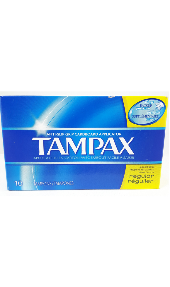 Tampax Regular Absorbency, 10 Tampons - Green Valley Pharmacy Ottawa Canada