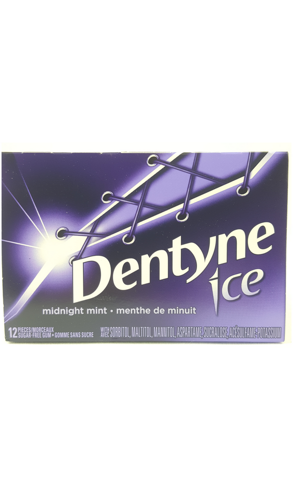Dentyne Ice Midnight Mint Gum, 12 Pieces - Green Valley Pharmacy Ottawa Canada