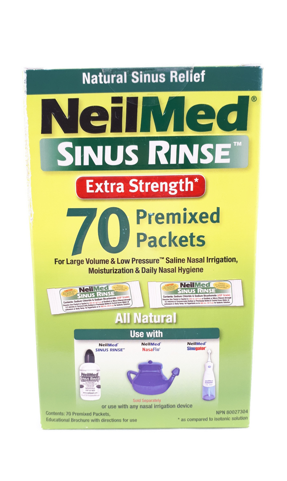 NeilMed Sinus Rinse Extra Strength, 70 packets - Green Valley Pharmacy Ottawa Canada