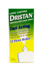 Dristan Mentholated Nasal Spray, Long Lasting 30 mL - Green Valley Pharmacy Ottawa Canada