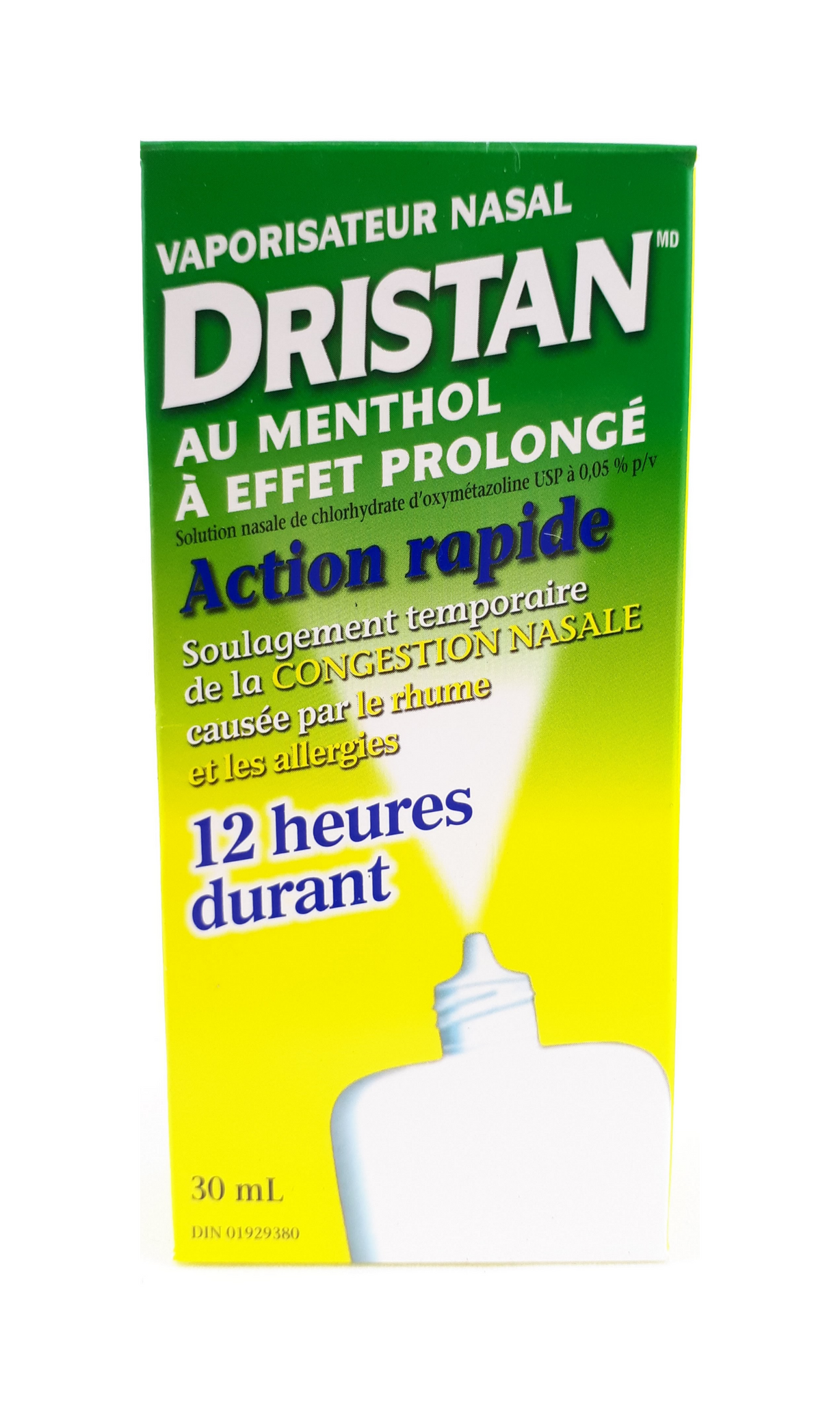 Dristan Mentholated Nasal Spray Long Lasting 30 mL Green Valley