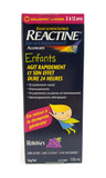 Reactine Childrens Allergy solution, Age 2 - 11 years Grape flavor (alcohol/dye free), 118 mL - Green Valley Pharmacy Ottawa Canada
