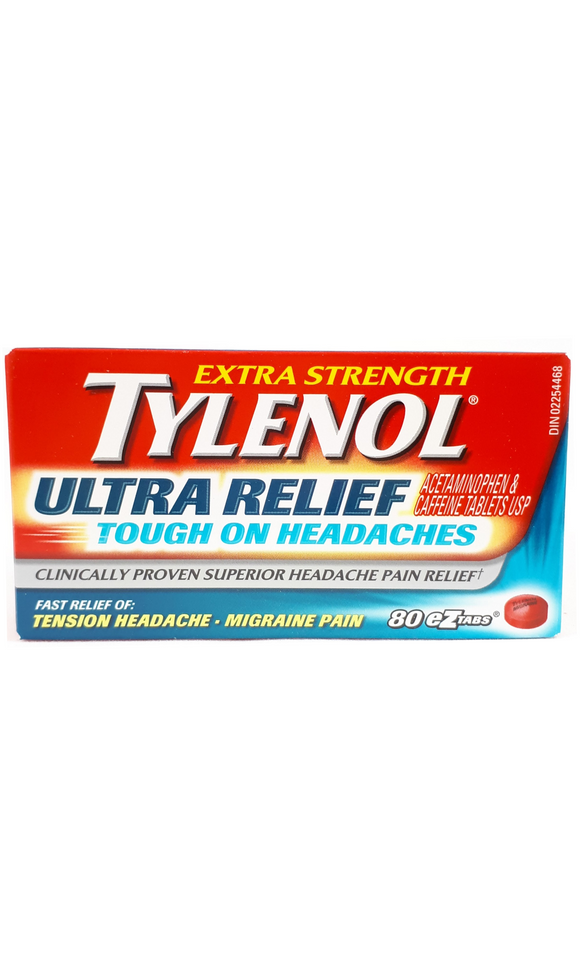 Tylenol Ultra Relief with Caffeine, eZtabs - Green Valley Pharmacy Ottawa Canada