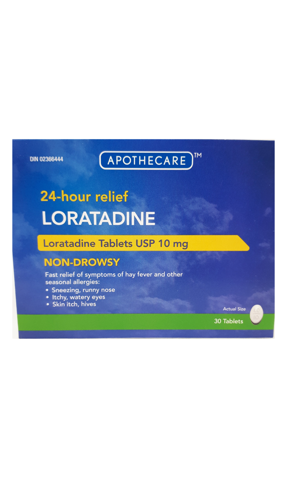 Loratidine 10mg, 30 tablets - Green Valley Pharmacy Ottawa Canada