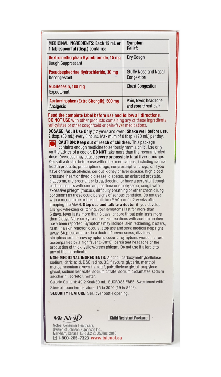Tylenol Complete Cold, Cough & Flu, 270 mL – Green Valley Pharmacy