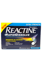 Reactine Rapid Dissolve XS, 24 dissolving tablets - Green Valley Pharmacy Ottawa Canada