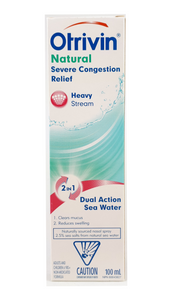 Otrivin Natural Heavy Stream, 100 mL - Green Valley Pharmacy Ottawa Canada