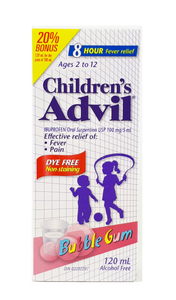 Advil Children's Age 2 to 12 Yrs, Bubblegum flavor, 120 mL - Green Valley Pharmacy Ottawa Canada