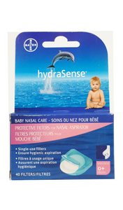 hydraSense Baby Nasal Care Protective Filters For Nasal Aspirator, 40 filters - Green Valley Pharmacy Ottawa Canada