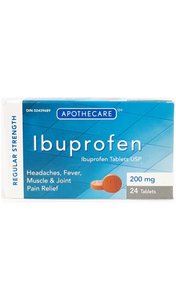 Ibuprofen Regular Strength, 200mg tablets - Green Valley Pharmacy Ottawa Canada