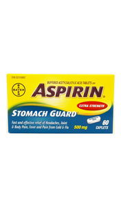 Aspirin Stomach Guard XS, 60 caplets - Green Valley Pharmacy Ottawa Canada