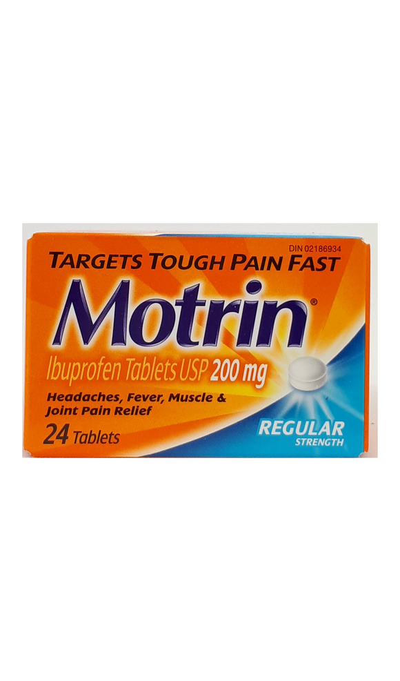 Motrin Regular Strength tablets - Green Valley Pharmacy Ottawa Canada