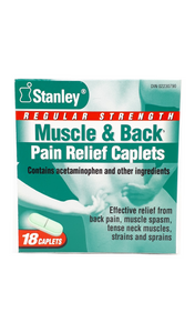 Muscle & Back Pain Relief, Regular Strength Caplets - Green Valley Pharmacy Ottawa Canada