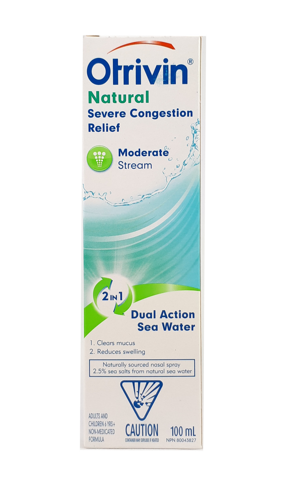 Otrivin Dual Action Nasal Spray, 100 mL - Green Valley Pharmacy Ottawa Canada