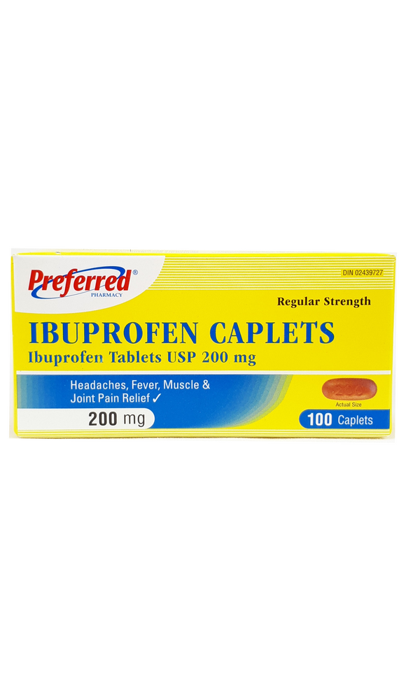 Ibuprofen Regular Strength, 200mg - Green Valley Pharmacy Ottawa Canada