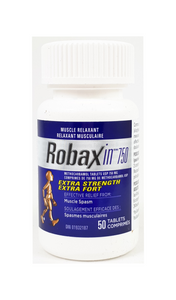 Robaxin 750, 50 tablets - Green Valley Pharmacy Ottawa Canada