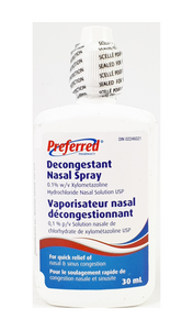 Decongestant Nasal Spray, 30 mL - Green Valley Pharmacy Ottawa Canada