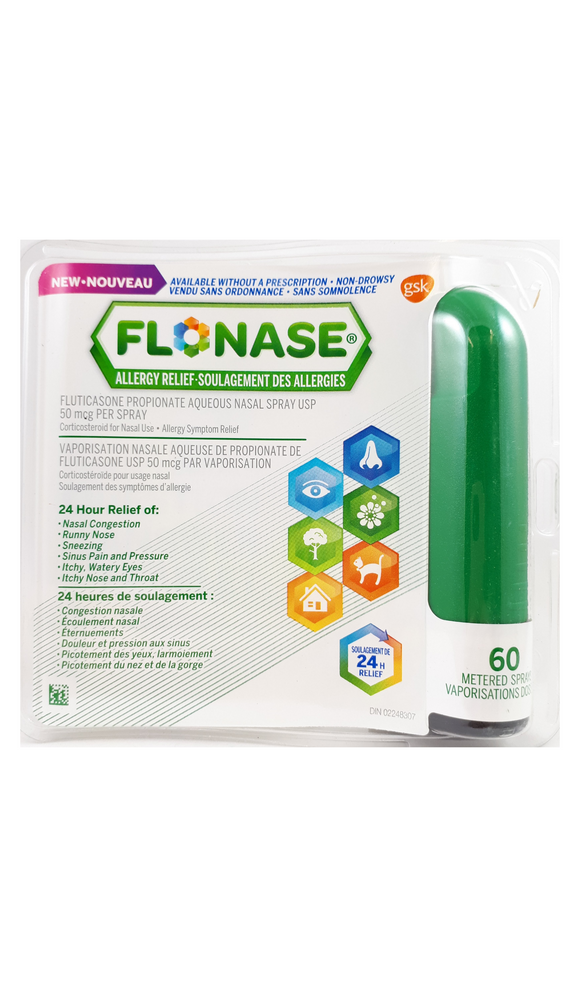 Flonase Spray 50mcg, 60 doses - Green Valley Pharmacy Ottawa Canada