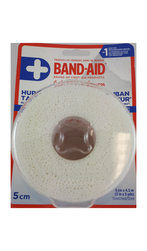 Band-Aid Hurt Free Tape, 5cm x 4.5m - Green Valley Pharmacy Ottawa Canada