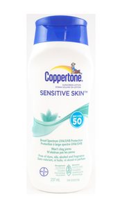Coppertone Sensitive Skin SPF 50, 237 mL - Green Valley Pharmacy Ottawa Canada