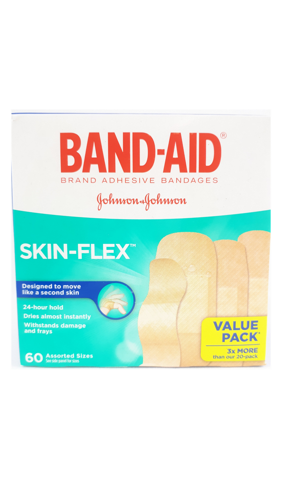 Band-Aid Skin-Flex, 60 assorted sizes - Green Valley Pharmacy Ottawa Canada