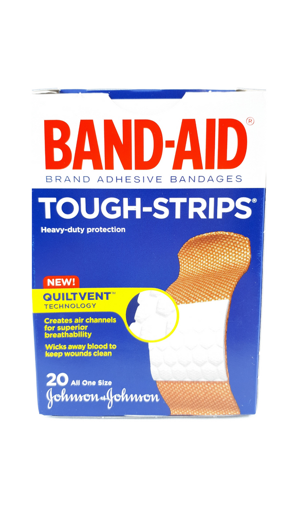 Band-Aid Tough Strips, 20 band-aids - Green Valley Pharmacy Ottawa Canada
