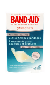 Band-Aid Advanced Healing Cuts and Scrapes, 10 Regular Bandages - Green Valley Pharmacy Ottawa Canada
