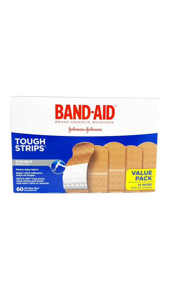 Band-Aid Tough Strips, One Size, 60 Band-aids - Green Valley Pharmacy Ottawa Canada