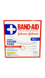 Band-Aid, Gauze Pads, Medium, 25 Pads - Green Valley Pharmacy Ottawa Canada