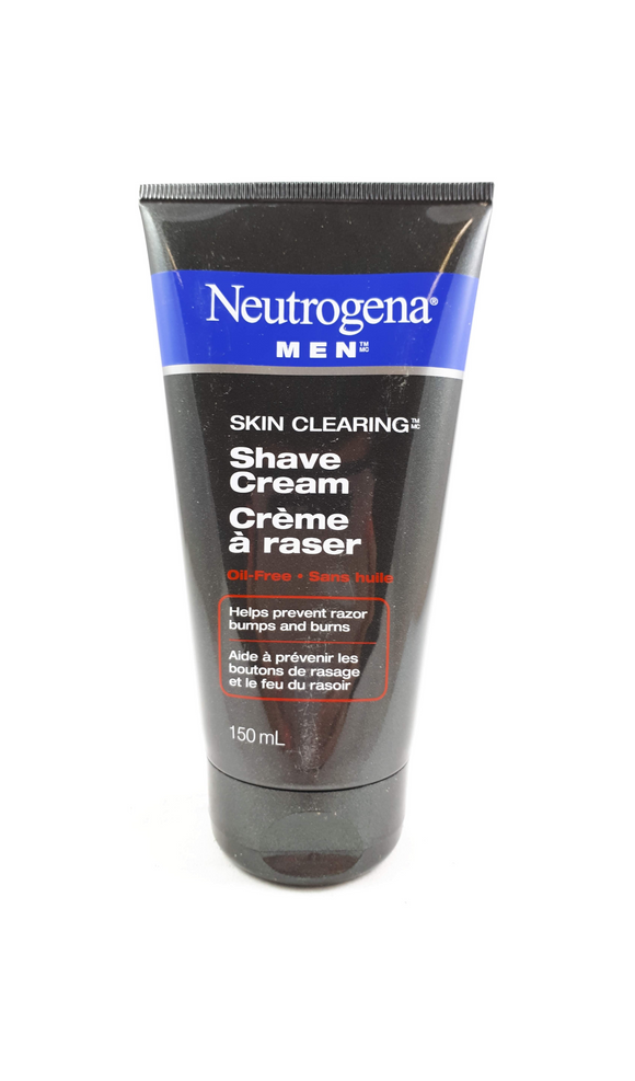 Neutrogena Men's Skin Clearing Shave Cream, 150 g - Green Valley Pharmacy Ottawa Canada