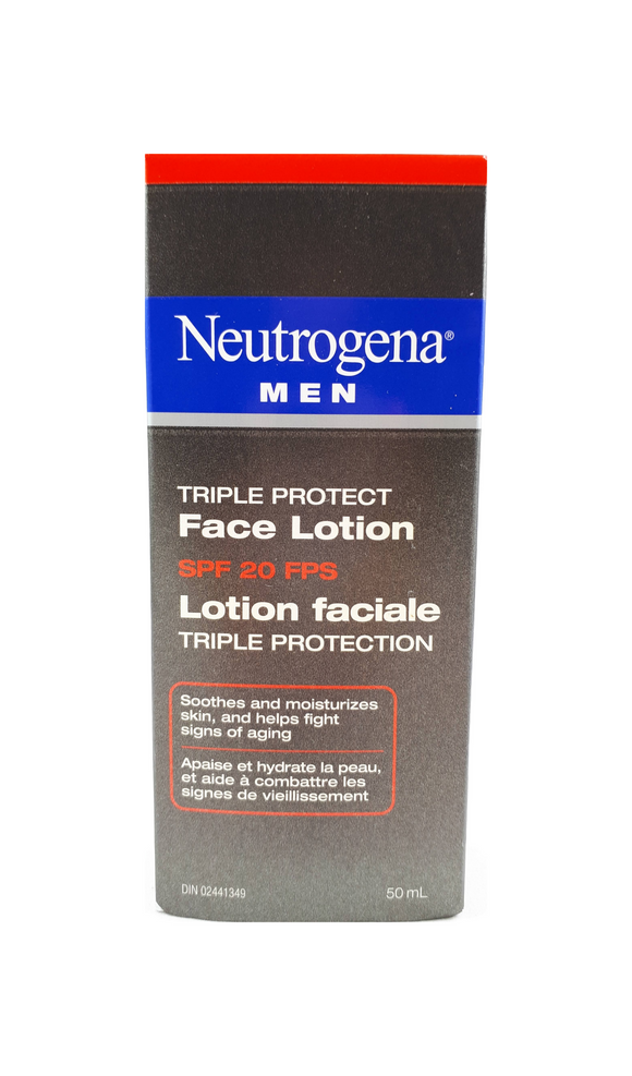 Neutrogena Men Triple Protect Face Lotion, 50 mL - Green Valley Pharmacy Ottawa Canada