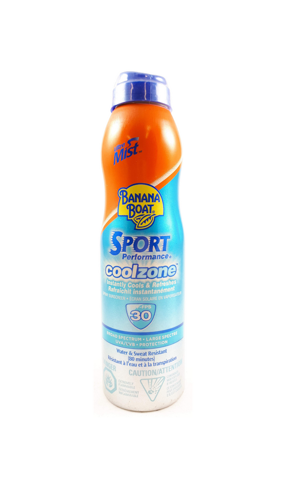Banana Boat Sport Performance CoolZone, SPF 30, - Green Valley Pharmacy Ottawa Canada