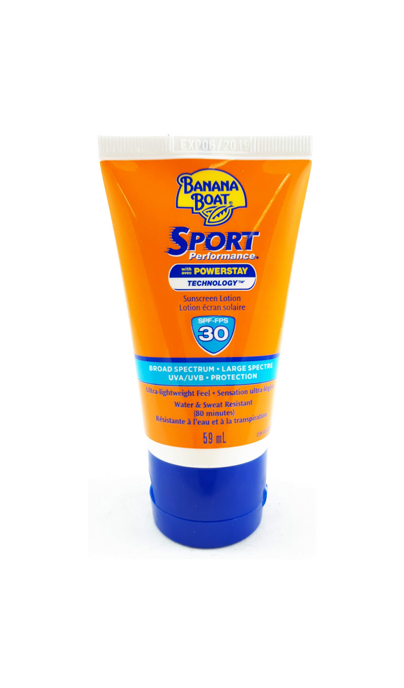 Banana Boat Sport Perfomance, SPF 30, 59 mL - Green Valley Pharmacy Ottawa Canada