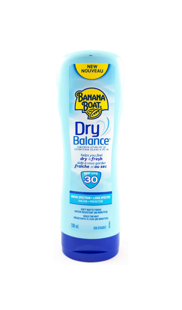 Banana Boat Dry Balance, SPF 30, 180 mL - Green Valley Pharmacy Ottawa Canada