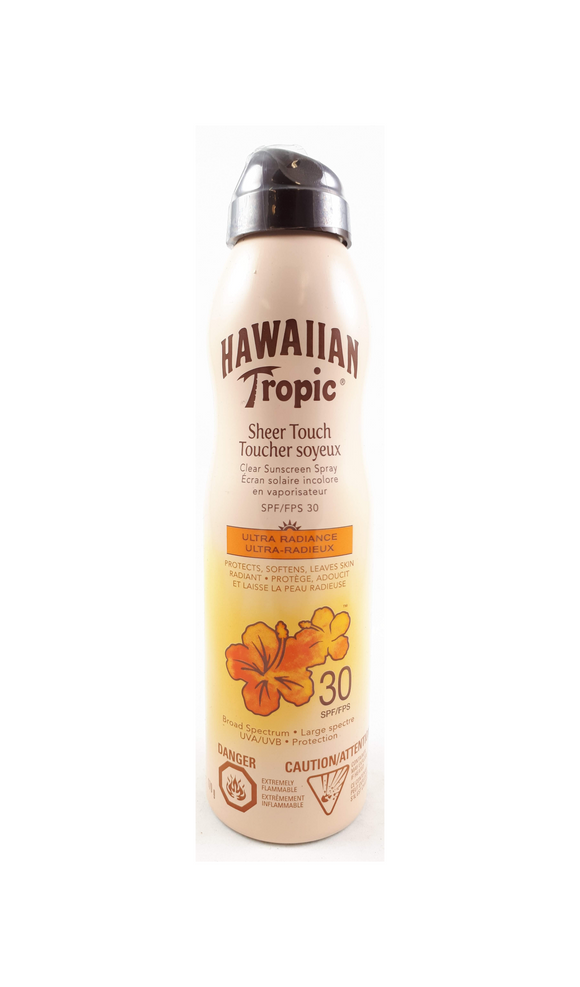 Hawaiian Tropic Sunscreen Spray, Ultra Radiance, SPF 30, 180 mL - Green Valley Pharmacy Ottawa Canada