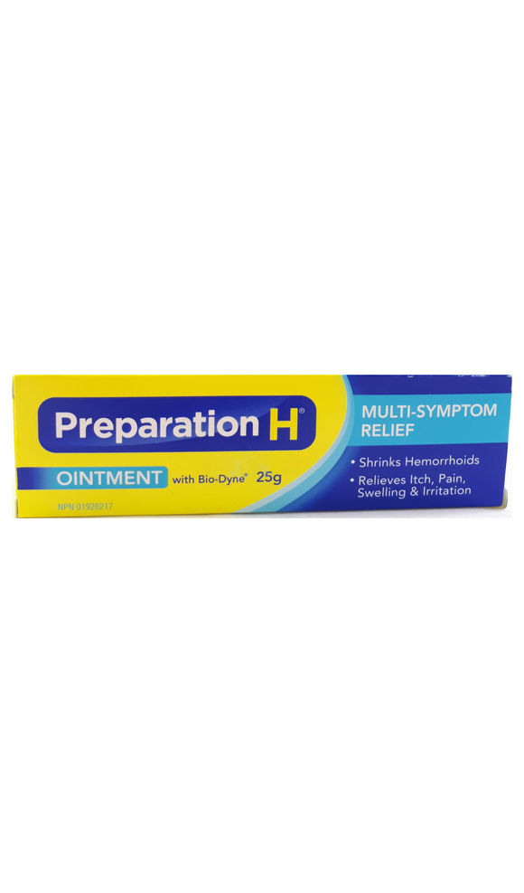 Preparation H, Ointment, 25 g - Green Valley Pharmacy Ottawa Canada