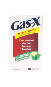 Gas-X Extra Stength, Peppermint, 18 chewable tablets - Green Valley Pharmacy Ottawa Canada