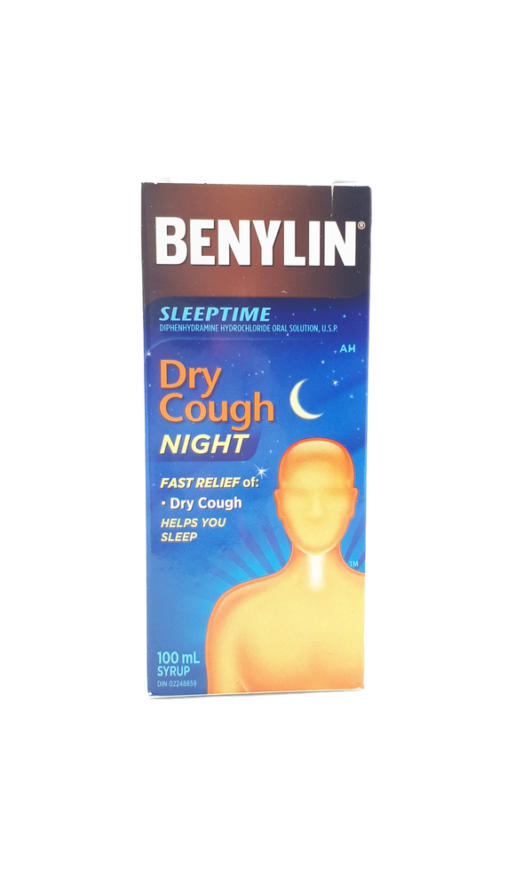Benylin Dry Cough Night, 100 mL - Green Valley Pharmacy Ottawa Canada