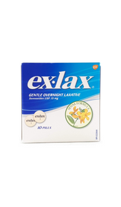 Ex-Lax, 15mg, 10 tablets - Green Valley Pharmacy Ottawa Canada