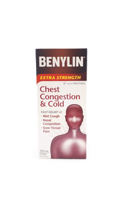 Benylin Extra-Strength Chest Congestion and Cold, 250ml - Green Valley Pharmacy Ottawa Canada