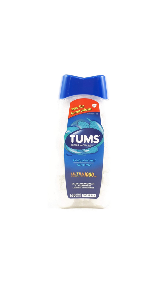TUMS Ultra, Mint, Value Pack, 160 tablets - Green Valley Pharmacy Ottawa Canada