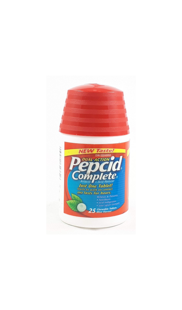 Pepcid Complete, Mint, 25 Chew Tabs - Green Valley Pharmacy Ottawa Canada