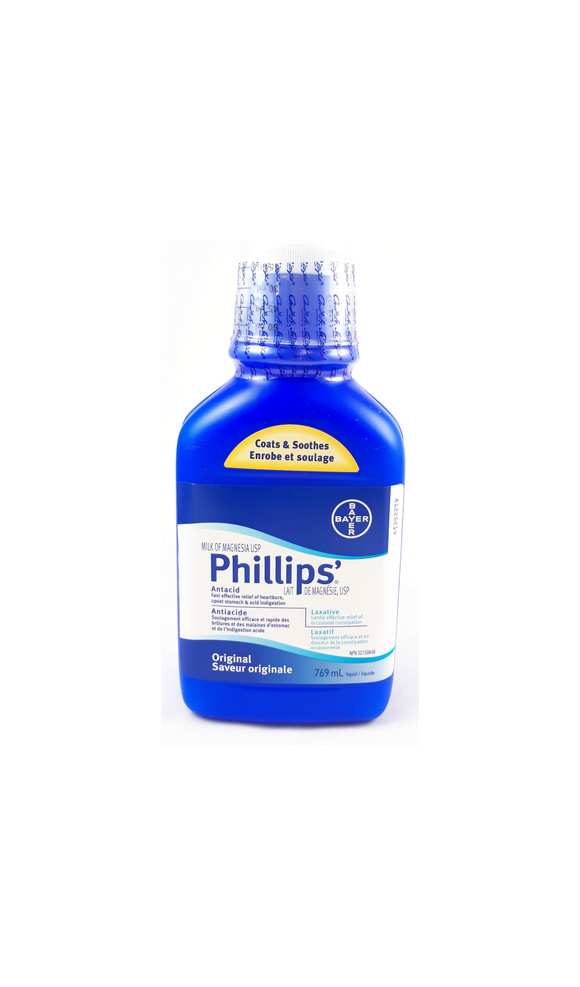 Phillips Milk of Magnesia, 769 mL - Green Valley Pharmacy Ottawa Canada