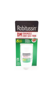 Robitussin DM Liqui-Gels, 20 capsules - Green Valley Pharmacy Ottawa Canada