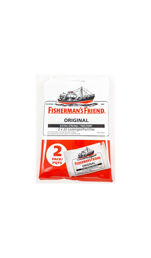 Fisherman's Friend, Orginal, 2 pack, 22 lozenges - Green Valley Pharmacy Ottawa Canada