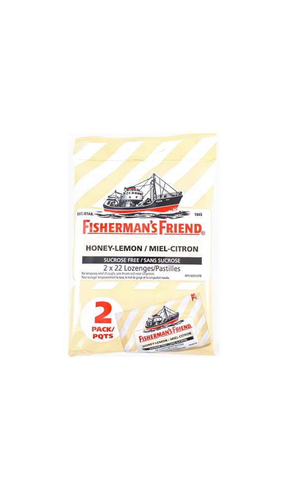 Fisherman's Friend, Honey Lemon, 2 Pack, 22 lozenges - Green Valley Pharmacy Ottawa Canada